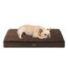 Picture of EHEYCIGA Orthopedic Medium Dog Beds for Small Dogs with Removable Washable Cover for Crate, Brown, 30x20