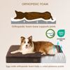 Picture of EHEYCIGA Orthopedic Medium Dog Beds for Small Dogs with Removable Washable Cover for Crate, Brown, 30x20