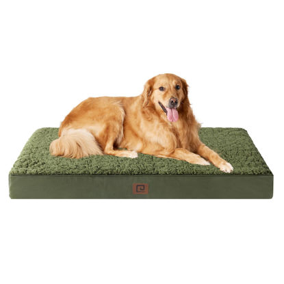 Picture of EHEYCIGA Orthopedic XL Dog Beds for Extra Large Dogs with Removable Washable Cover, Dark Green, 44x32
