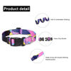Picture of Mercano Adjustable Dog Collar - Special Design Patterns, Soft Nylon Comfortable Durable Pet Collar for Small Medium Large Dogs (L, Geometry Purple)