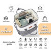 Picture of ROSEGIN Baby Diaper Bag Backpack with Changing Pad, Pacifier Case, for Boy Girl Toddler - Large, Stylish, Waterproof Travel Diaper Bag for Mom - Gray/White
