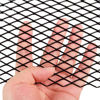 Picture of AggAuto Universal 40"x13" Car Grill Mesh - Aluminum Alloy Automotive Grille Insert Bumper 8x16mm Rhombic Hole, One of the Most Multifunctional Shape Grids 100x33cm Black