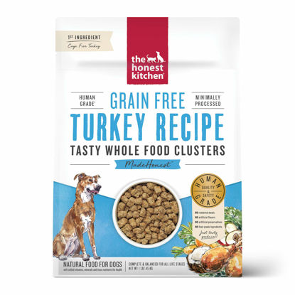 Picture of The Honest Kitchen Whole Food Clusters Grain Free Turkey Dry Dog Food, 1 lb Trial Pouch