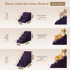 Picture of EHEYCIGA Curved Dog Stairs for High Beds 22.6" H, 5-Step Dog Steps for Small Dogs and Cats, Pet Stairs for High Bed Climbing, Non-Slip Balanced Pet Step Indoor, Purple