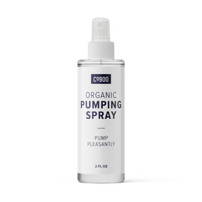 Picture of CoBoo Breast Pump Flange Spray | Helps Sore Nipples & Clogged Milk Ducts | Skin Lubricant for Breast Pumping | Apply Pumping Spray Directly to Shields | Vegan & Lanolin Free | (2 Fl Oz)