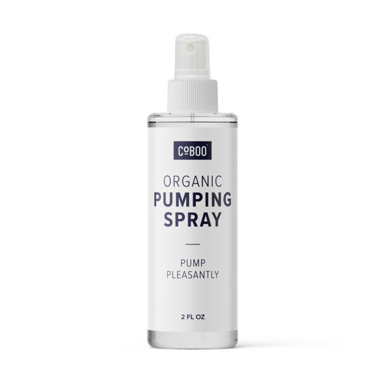 Picture of CoBoo Breast Pump Flange Spray | Helps Sore Nipples & Clogged Milk Ducts | Skin Lubricant for Breast Pumping | Apply Pumping Spray Directly to Shields | Vegan & Lanolin Free | (2 Fl Oz)