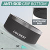 Picture of Coldest Dog Bowl - Anti Rust Metal & Non Slip Dog Bowls Large, Spill Proof Heavy Duty 3 Layers Insulated Dog Bowl - Food and Water Bowl for Dogs, Cats & Pets, Dishwasher Safe (100 oz, Stealth Black)