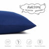 Picture of EXQ Home Toddler Pillowcases 13x18 Travel Pillow Case Set of 2, Small Pillow Case Fits Baby Pillow Sized 12x16, 13x18, Kids Pillowcases 2 Pack Machine Washable with Envelope Closure(Navy)