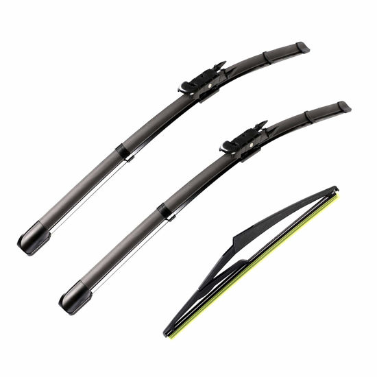 Picture of 3 wiper Factory for Mercedes-Benz ML-Class 2006-2011 W164 ML320 ML350 ML550 ML63 2005-2012 X164 GL-Class 2006-2012 W251 R-Class Original Equipment Replacement Wiper Blade Set - 28"/21" /12" Pinch Tab
