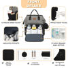Picture of ROSEGIN Diaper Bag Backpack with Changing Pad, Pacifier Case, Baby Bag for Boy Girl Toddler - Large, Stylish, Waterproof Travel Diaper Bag for Mom - Baby Shower - Black Grey