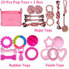 Picture of Beiker 20 Pack Pink Puppy Chew Toys - Dog Teething Toys for Puppies, Puppy Toys Toothbrush with Durable Ropes, Soft Dogs Toy Bundle for Small Dogs, Cute Interactive Dog Balls for Chewers