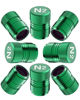 Picture of Tire Valve Stem Caps - Tire Air Caps Cover 8 Pack N2 Nitrogen Logo Corrosion Resistant Premium Alloy Universal for Car Truck Motorcycle Bike-Green