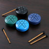 Picture of EASTROCK Mini Steel Tongue Drum for Kids 3 Inch 6 Notes Percussion Instrument Handpan Drum C Key with Mallets,Music Book (Blue)
