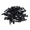 Picture of SAPHUE Electric Guitar Bass Humbucker Pickup Ring Mounting Screws,50pcs Pickup Frame Surround Screws Compatible Whith Gibson LES Paul/SG/ES Guitar(2.5 * 18mm,Black)