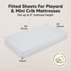 Picture of 2-Pack Mini Crib Sheets Fitted, Pack and Play Sheets - Organic Cotton Pack N Play Sheets for Pack and Play Mattress, Playard Baby Crib Sheets, Jersey Crib Sheets Neutral for Boys,Girls (Cove)