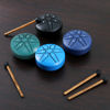 Picture of EASTROCK Mini Steel Tongue Drum for Kids 3 Inch 6 Notes Percussion Instrument Handpan Drum C Key with Mallets,Music Book (Green)