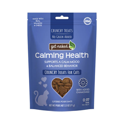 Picture of Get Naked Cat Calming Treats Salmon & Cheese Flavor, Crunchy, Calming Health, 2.5-oz Bag
