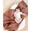 Picture of Konssy 2 Pack Muslin Swaddle Blankets for Baby Boys Girls, Receiving Blanket Large 47 x 47 inches, Soft Breathable Muslin Baby Blanket for Unisex Newborn(Chestnut, Posy)
