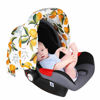Picture of Baby Car Seat Cover Infant Carseat Canopy, Metplus Cotton Muslin Carrier Covers, Summer Stroller Canopie - Extra Wide Universal Fit, Lightweight Breathable Soft for Newborn Boy Girl (Oranges)