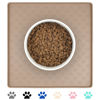 Picture of Ptlom Dog Food Mat Anti-Slip Dog Bowl Mats for Food and Water, High-Lips Dog Feeding Mat Waterproof Pet Placemat Prevent Messy Spills to Floor, Silicone Puppy Tray for Small Medium Large Dogs Cats