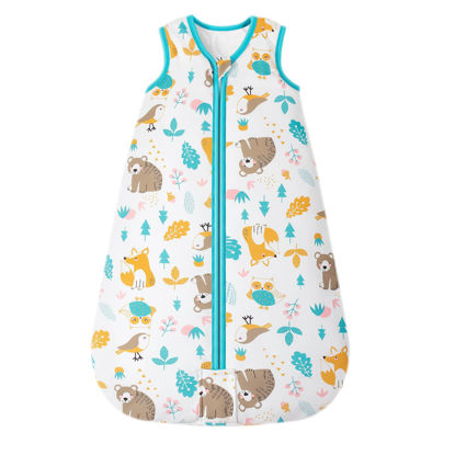 Picture of Mosebears Sleep Sack Baby Winter Wearable Blanket with 2-Way Zipper,2.5 TOG Cotton Sleep Sack Unisex (Animal World, 0-6 Months)