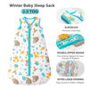 Picture of Mosebears Sleep Sack Baby Winter Wearable Blanket with 2-Way Zipper,2.5 TOG Cotton Sleep Sack Unisex (Animal World, 0-6 Months)
