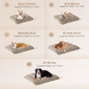 Picture of EHEYCIGA Fluffy Dog Crate Bed for Small Dogs, Plush Faux Fur Dog Crate Pad, Calming Anti Anxiety Small Dog Bed for Crate, Washable Soft Warm Dog Crate Mat with Non-Slip Bottom, Taupe