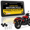 Picture of Carbon Fiber Motorcycle License Plate Frame | Motorcycle Plate Frame | Motorcycle License Plate Holder | Motorcycle Tag Frame | Porta Placa para Moto | Harley Davidson License Plate Frame Plate Cover