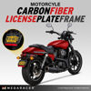 Picture of Carbon Fiber Motorcycle License Plate Frame | Motorcycle Plate Frame | Motorcycle License Plate Holder | Motorcycle Tag Frame | Porta Placa para Moto | Harley Davidson License Plate Frame Plate Cover