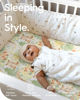 Picture of TotBasic Mini Crib Sheets 24x38, Ultra Soft Pack N Play Sheets Fitted Boy Girl, Neutral Pack and Play Mattress Sheets, Premium Jersey Knit Portable Crib Sheets Hypoallergenic, Forest Bear & Deer