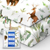 Picture of TotBasic Premium Soft Crib Sheets for Boys, Ultra Breathable Crib Fitted Sheet, Super Stretchy Baby Bed Sheets 28''x52''x9'' Extra Deep Pocket