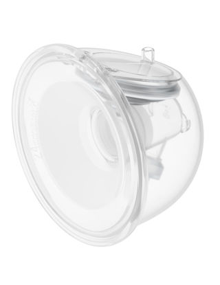 Picture of Momcozy Original S9 Pro/S12 Pro Replacement Accessories, Only Compatible with Momcozy S9 Pro/S12 Pro Breast Pump NOT for S9/S12 (Single-Sealed Full Set Collector Cup with 24mm Flange,180ml, 1 Pack)