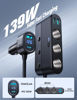 Picture of 7 in 1 Cigarette Lighter Adapter, JOYROOM Car Charger Adapter with PD30W Charge(3.3FT Cable), 24V/ 12V Cigarette Lighter Splitter with Independent Switches & LED Voltage Display for All Car Devices