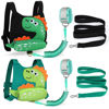 Picture of Accmor Toddler Leash Harness, 2 Pack Cute Dinosaur Kids Leash Harness Wrist Leashes + Anti Lost Wrist Link, Mini Child Walking Harness Wristband Assistant Strap Belt for Baby Boys Girls