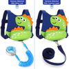 Picture of Accmor Toddler Harness Leash, Cute Dinosaur Kids Harness Children Leash with Anti Lost Wrist Link for Outdoor Travel, Adorable Child Leash Walking Harness Wristband Assistant Strap for Baby Ages1-4