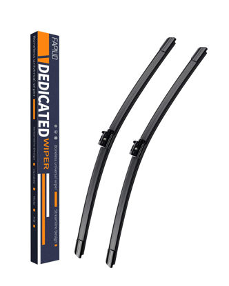Picture of Replacement for Mercedes-Benz C300 2015-2019,C43 AMG 2017-2019 Silent Wipers -FAPIUO Front Windshield Wipers 22"+22" Blade Set (2 Pack）