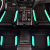 Picture of CAR PASS Waterproof Universal Fit Car Floor Mats, Teal Car Mats Fit for SUV,Vans,sedans, Trucks,Set of 4pcs Car Carpet for Women(Black with Mint)