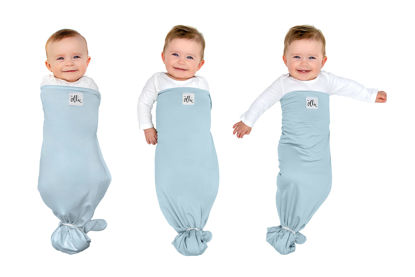 Picture of The Ollie Swaddle - Helps to Reduce The Moro (Startle) Reflex - Made from a Custom Designed Moisture-Wicking Material (Sky)
