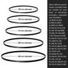 Picture of 10 Pieces Turntable Belt Different Specifications Machine Recorder Rubber Belt for Repair Replacement Maintenance Most Kinds of Belt-Driven Turntables, 5 Sizes