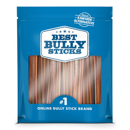 Picture of Best Bully Sticks 6 Inch Thin Bully Sticks - 24 Count (Pack of 1) - All-Natural, Easily Digestible, 100% Grass-Fed, Grain and Rawhide Free