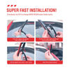 Picture of 12" (H306) Rear Wiper Blade Replacement For Honda CRV 22-17 BRV 21-18 Element 11-03/Toyota Corolla 22-19/Nissan Murano 23-09 Armada 23-05 Pathfinder 12-05 Versa 19-14 Back Wiper-12-B