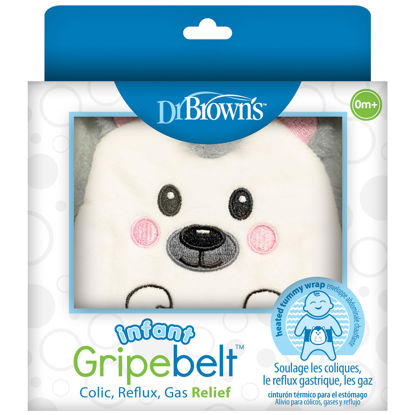 Picture of Dr. Brown's Infant Gripebelt Heated Belly Band, Soothe Baby's Tummy with Gentle Warmth and Compression, Hedgehog, 0m+