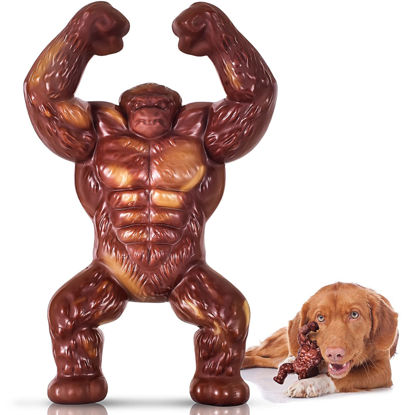 Picture of PETSTA Indestructible Dog Toys for Aggressive Chewers, Extreme Tough Dog Toys for Large Dogs, Real Beef Flavored, Dog Bone for Medium/Large Dogs Breed, Gifts for Dogs