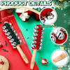 Picture of Cindeer 2 Pcs Christmas Hand Jingle Bells Wooden Handhold Sleigh Bells Jingle Bells Shaker Rattle Musical Percussion Instrument for Christmas Party Favors Birthday Gifts Kids Children Toys (25 Bells)