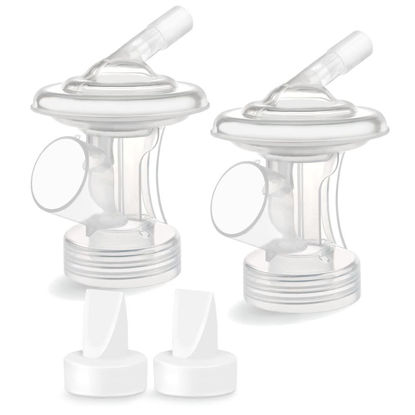Picture of Maymom Connector Valve Compatible with Medela Pump in Style MaxFlow, Freestyle Flex, Swing Maxi, Sonata, Freestyle Breastpumps Not Original Medela Pump Parts Replace Medela PersonalFit Flex Connector