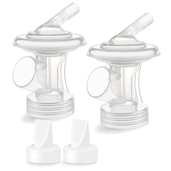 Picture of Maymom Connector Valve Compatible with Medela Pump in Style MaxFlow, Freestyle Flex, Swing Maxi, Sonata, Freestyle Breastpumps Not Original Medela Pump Parts Replace Medela PersonalFit Flex Connector