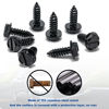 Picture of Hoewina License Plate Screw Kit, 8 Sets Stainless Anti Theft License Plate Screws, Anti-Rattle & Rust-Proof Bolts for Securing License Plates Frames or Covers on Cars, Trucks, SUVs (Black)