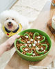 Picture of LE TAUCI Slow Feeder Dog Bowls Ceramic, 1.5 Cups Slow Eater Bowl for Dogs, Puppy Slow Feeder Bow for Fast Eaters, Dog Dishes to Slow Down Eating, Puzzle Dog Food Bowl, Maze Dog Bowl,Clover Green