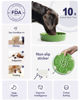 Picture of LE TAUCI Slow Feeder Dog Bowls Ceramic, 1.5 Cups Slow Eater Bowl for Dogs, Puppy Slow Feeder Bow for Fast Eaters, Dog Dishes to Slow Down Eating, Puzzle Dog Food Bowl, Maze Dog Bowl,Clover Green