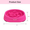 Picture of MateeyLife Small Slow Feeder Cat Bowls, Anti-Choking Puzzle Cat Food Bowls, Non Slip Interactive Dog Feeding Bowls Slow Down Eating, Bloat Stop Maze Cat Dishes Dog Feeder for Small Breeds 1 Cup Purple